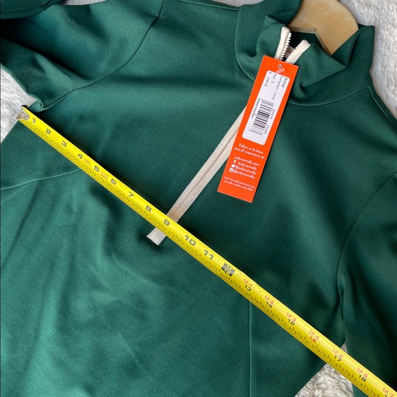 Jude Connally Anna Long Sleeve Dress in evergreen/Ivory - Picture 9 of 9